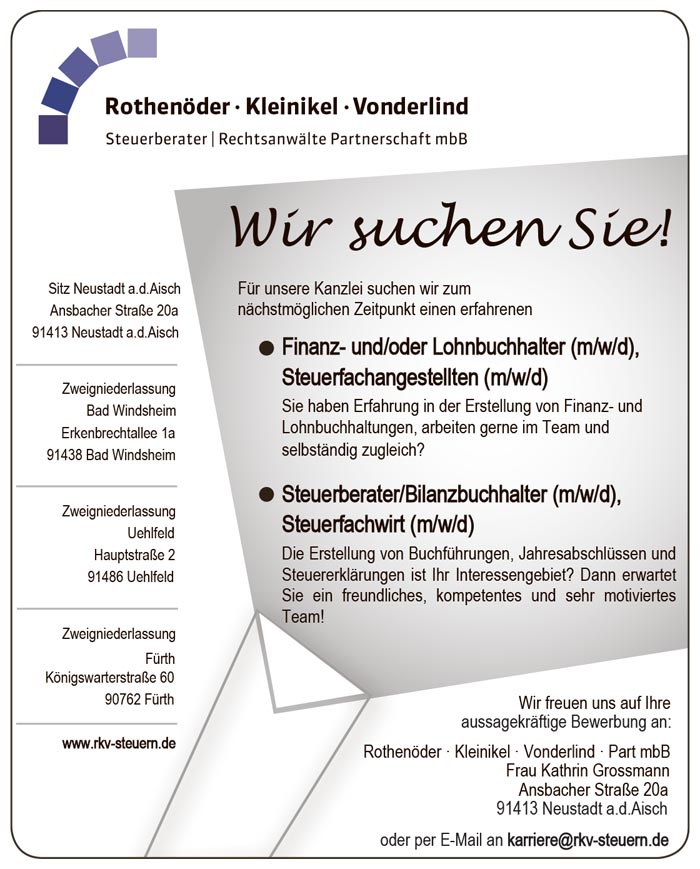 Wir suchen Sie!