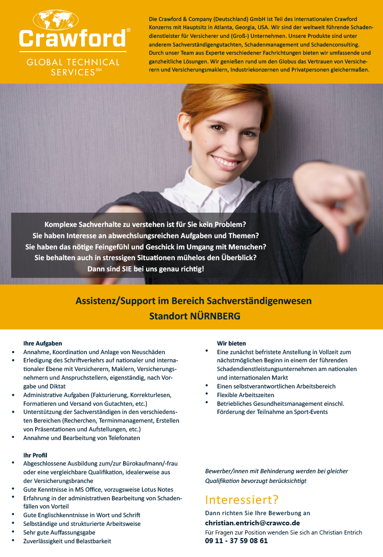 Assistenz/Support im Bereich Sachverständigenwesen