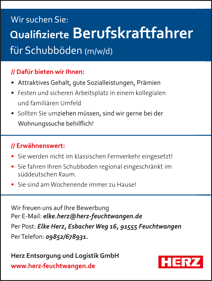 Qualifizierte Berufskraftfahrer