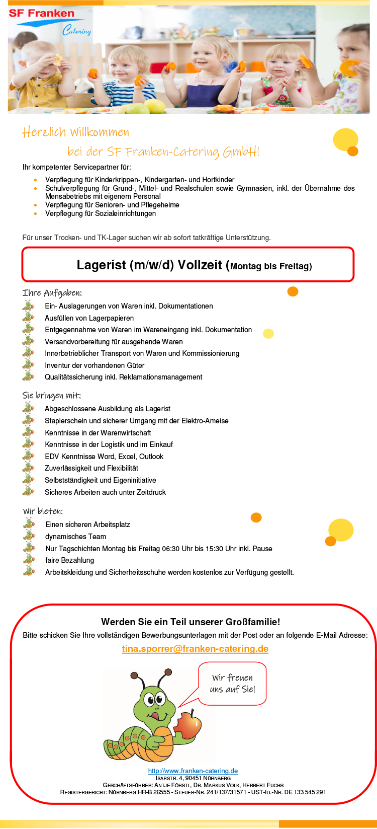Lagerist (m/w/d) Vollzeit