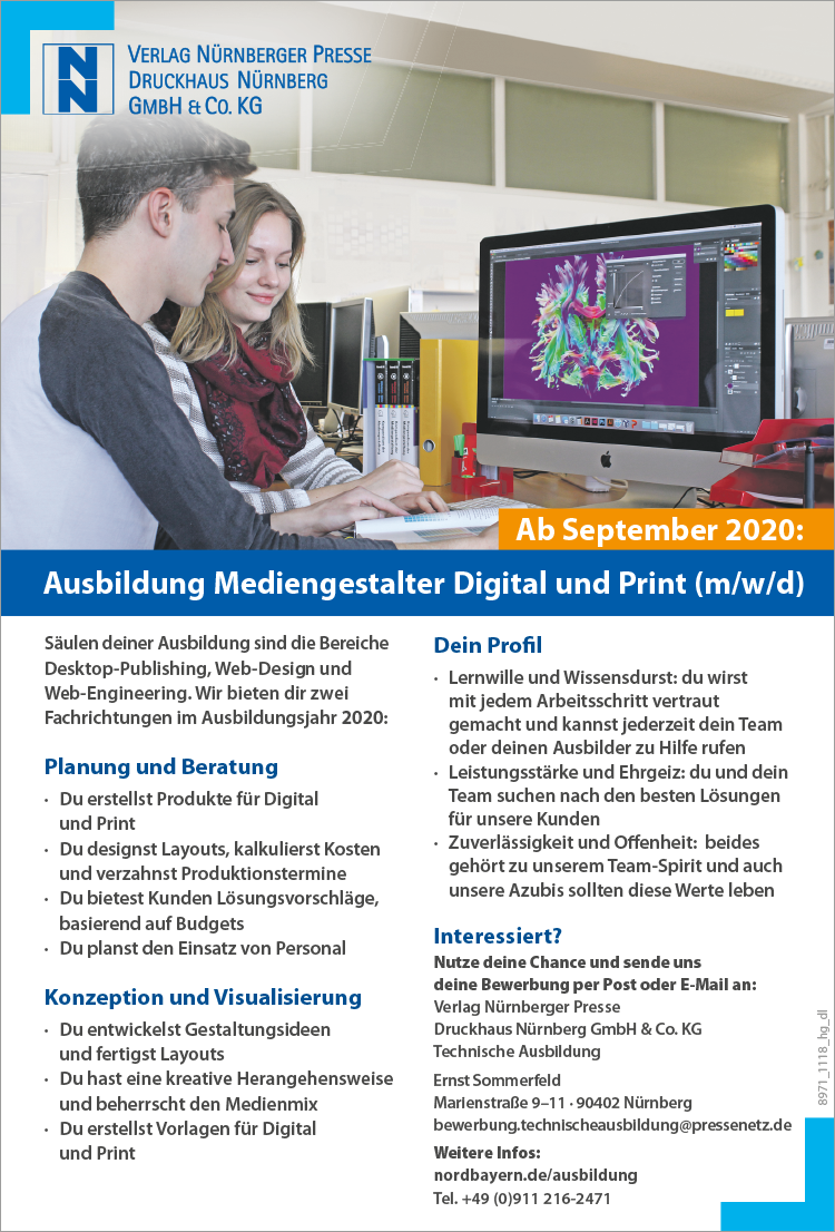 Mediengestalter Digital und Print (m/w)