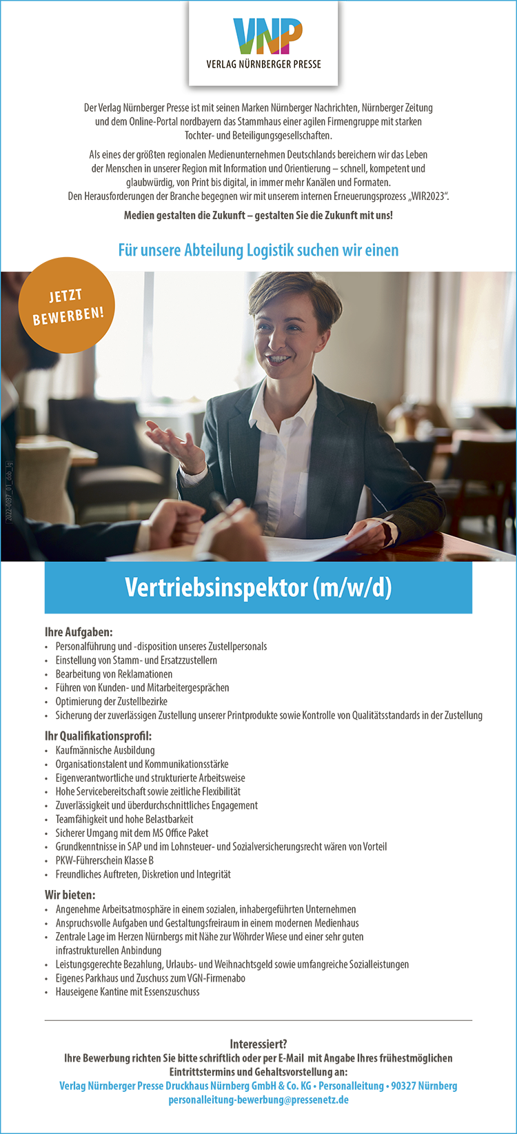 Vertriebsinspektor (m/w/d) Digital und Print