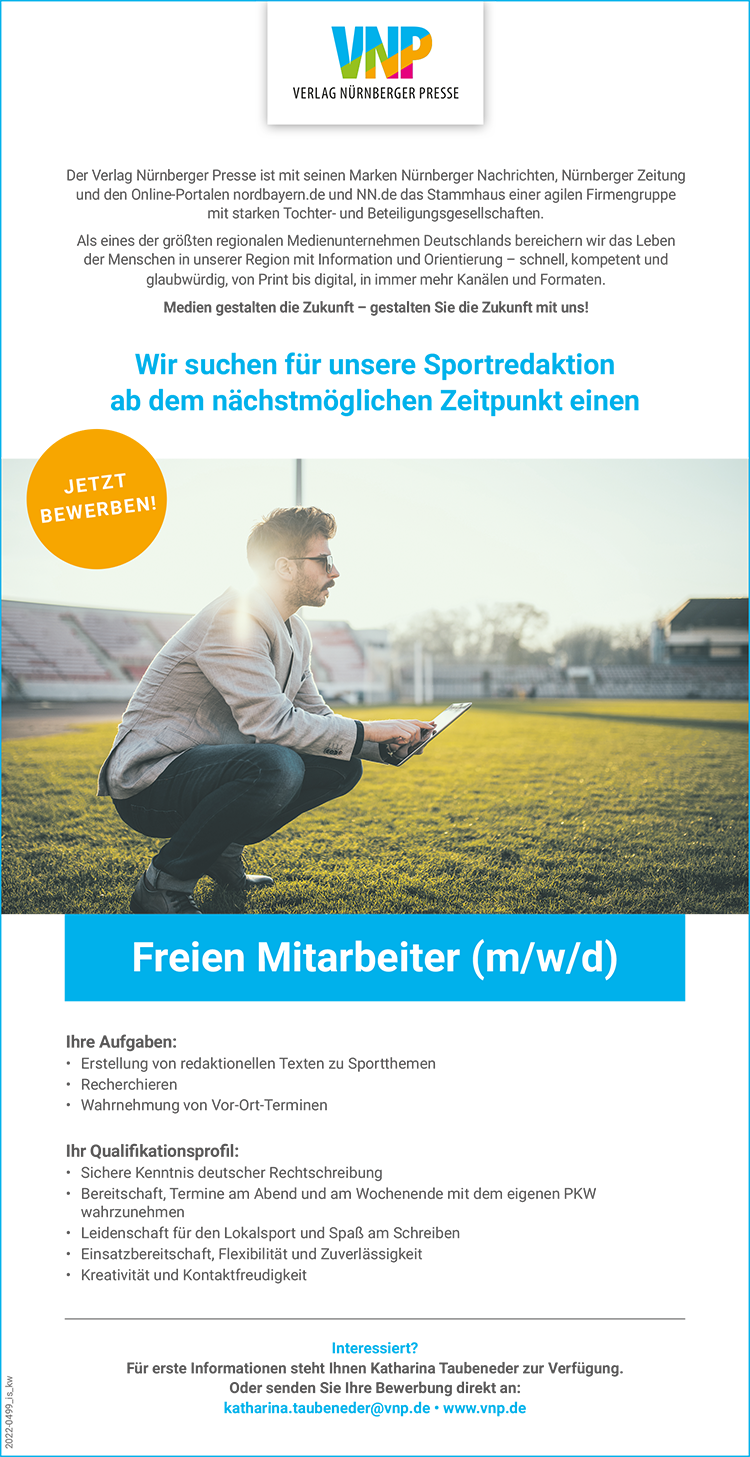 freie Mitarbeiter (m/w/d)