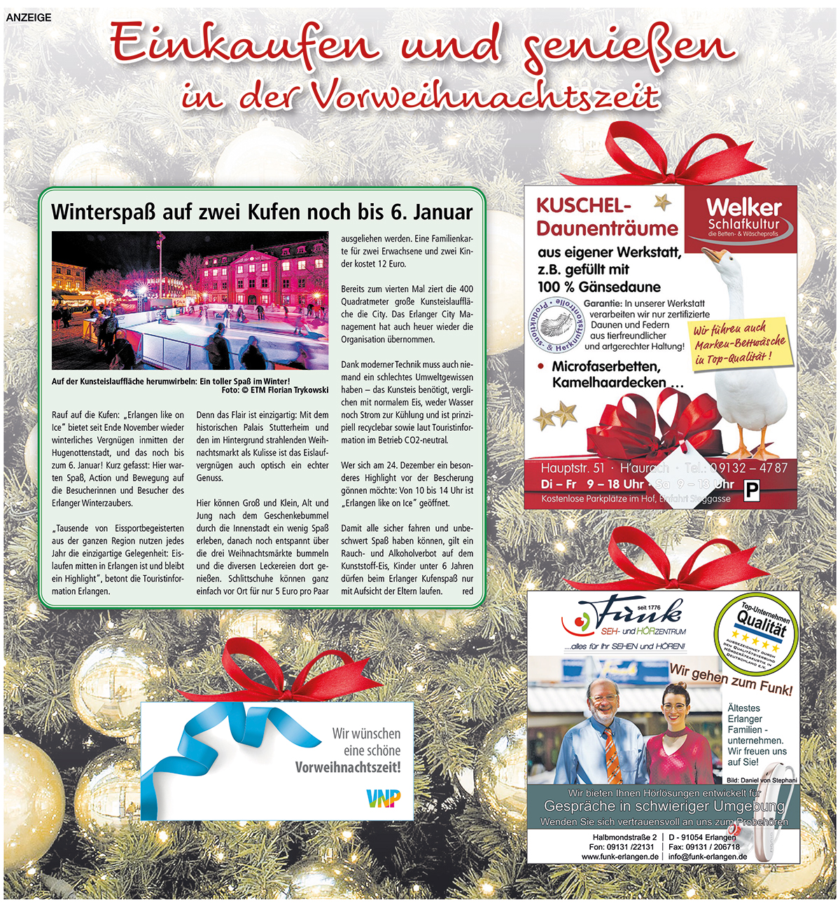 Einkaufen und genießen in der Vorweihnachtszeit