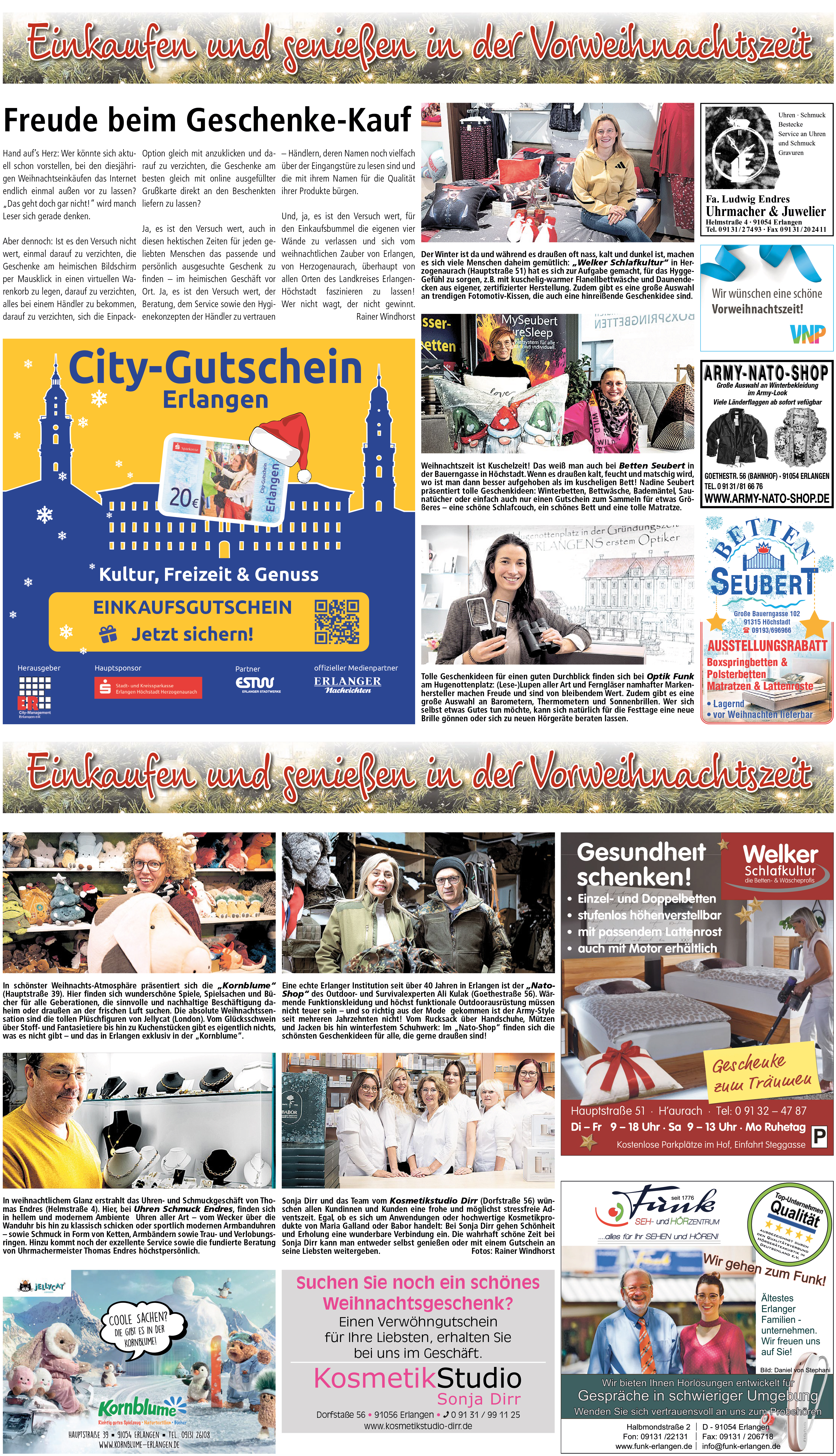 Einkaufen und genießen in der Vorweihnachtszeit