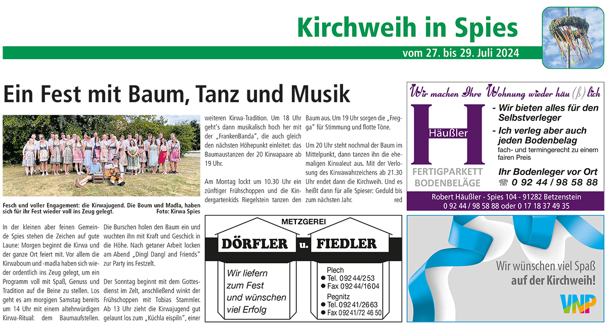Kirchweih-Spies