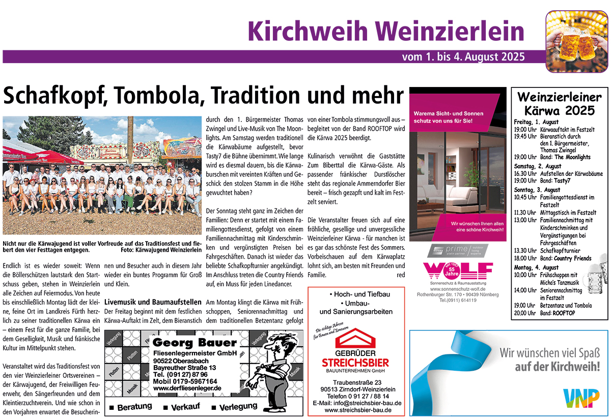 Kirchweih-Weinzierlein